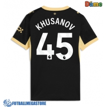 Fotballdrakt Dame Manchester City Abdukodir Khusanov #45 Bortedrakt 2026-27 Kortermet